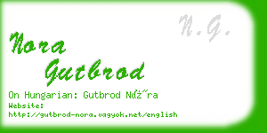 nora gutbrod business card